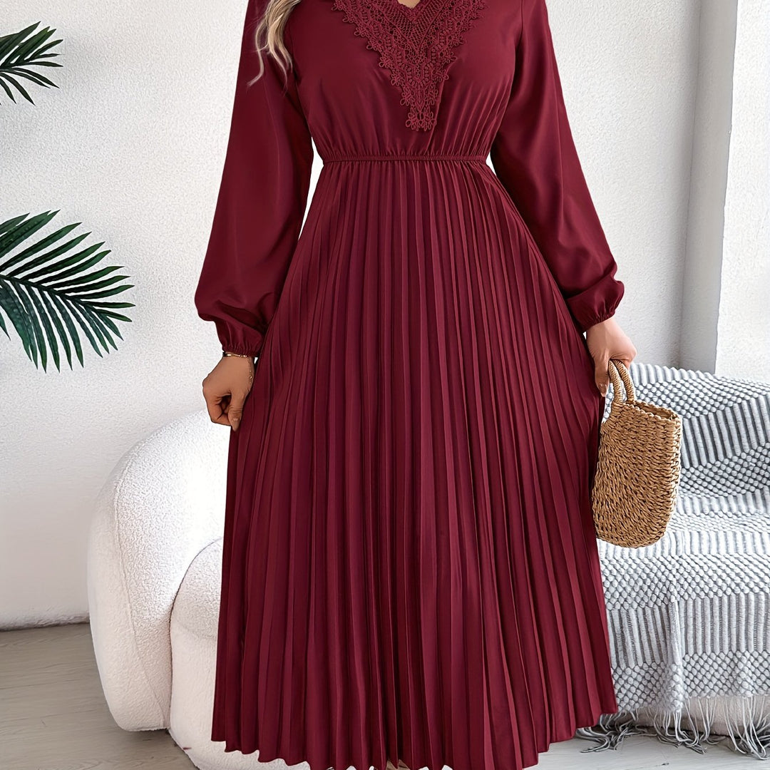 Rosalind Quinn | A-line lace dress with V-neck