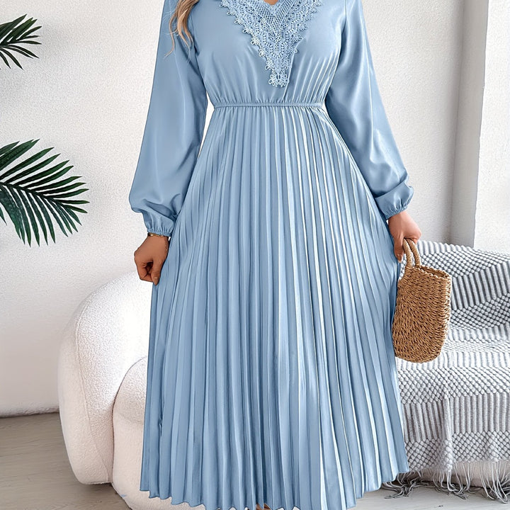 Rosalind Quinn | A-line lace dress with V-neck