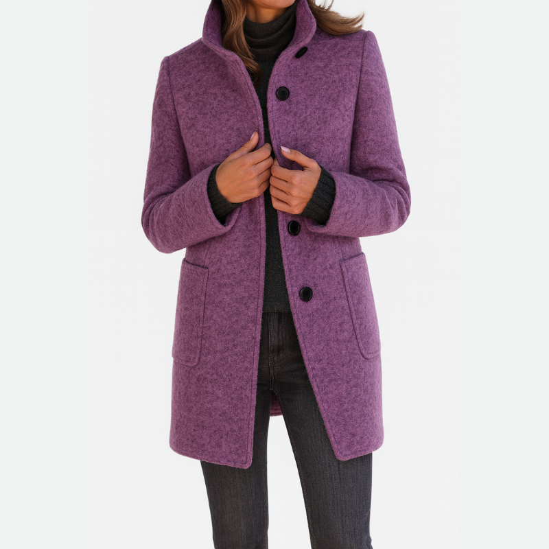Zuzana | Women's coat with high collar