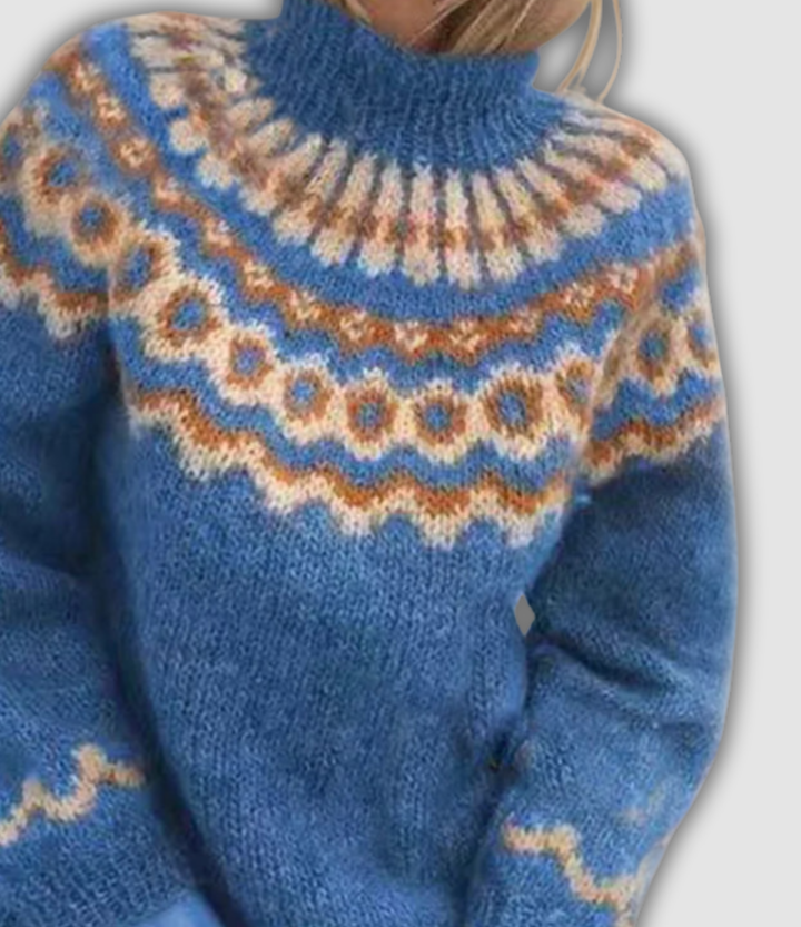 SERAPHINE™|RETRO TURTLENECK SWEATER