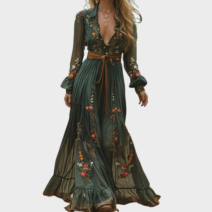 Alina Soleil | Romantic bohemian maxi dress