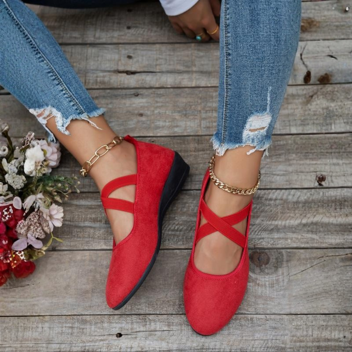 ANGEL | Comfortable, closed-toe wedge shoes