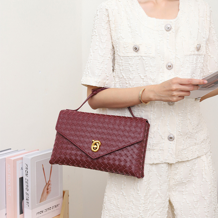 Velvet Crest Handbag