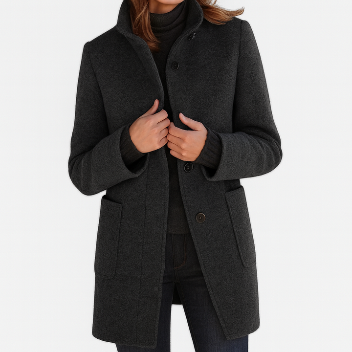 Zuzana | Women's coat with high collar