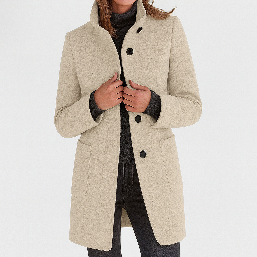 Zuzana | Women's coat with high collar