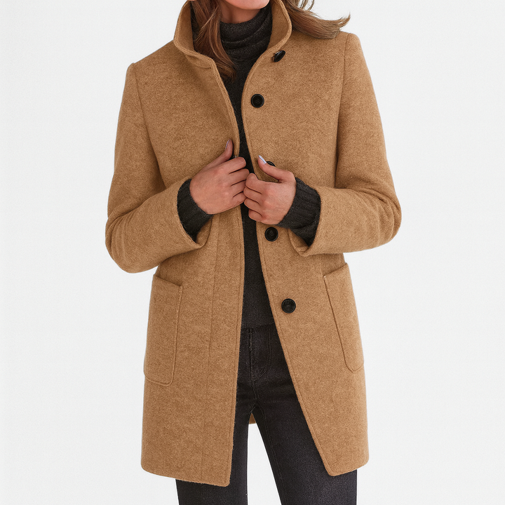 Zuzana | Women's coat with high collar