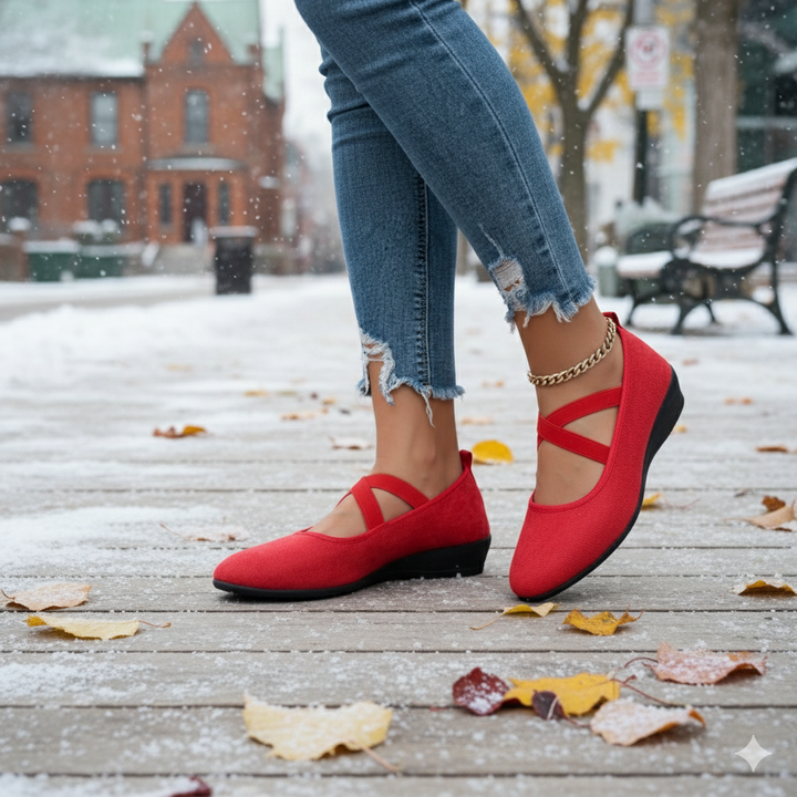 ANGEL | Comfortable, closed-toe wedge shoes