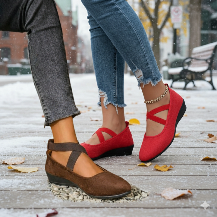 ANGEL | Comfortable, closed-toe wedge shoes