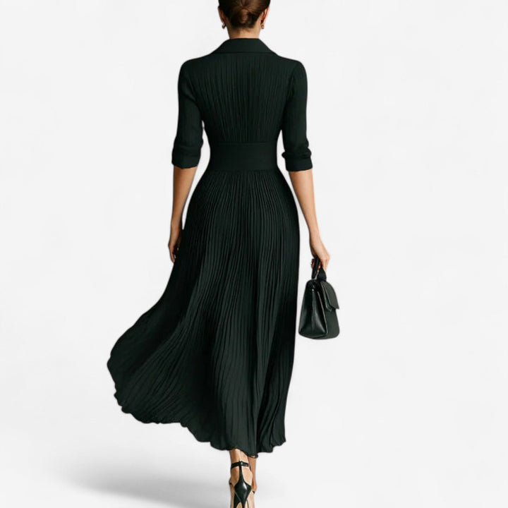 Carine Pleated maxi dress
