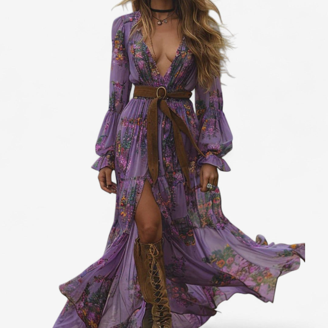 Melanie | Flowy floral print dress