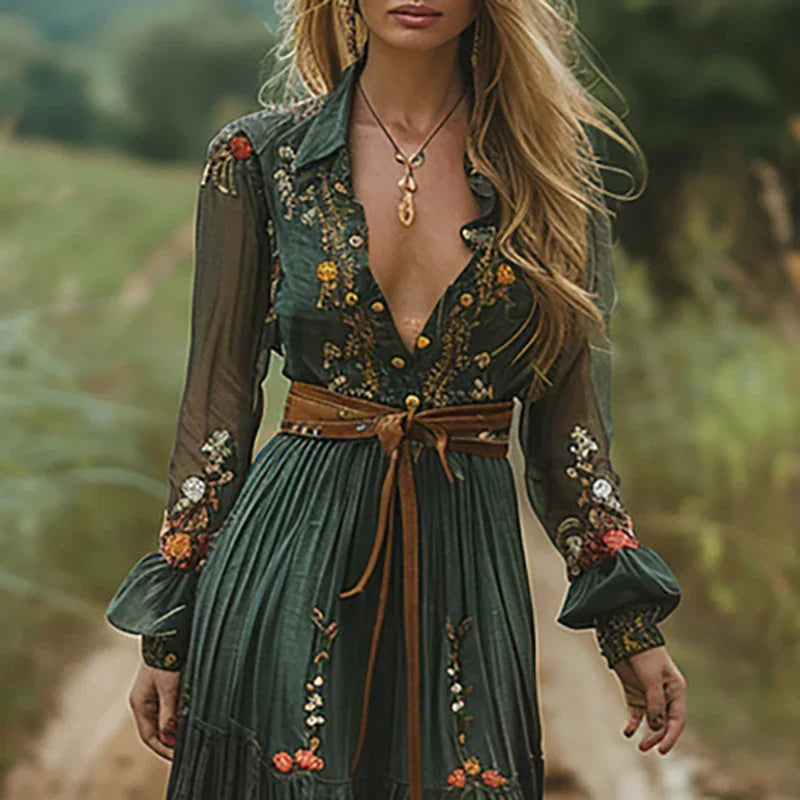 Alina Soleil | Romantic bohemian maxi dress