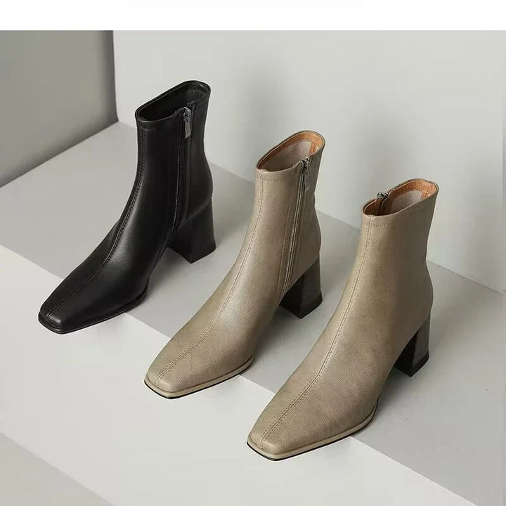 Helyria | Leather ankle boots
