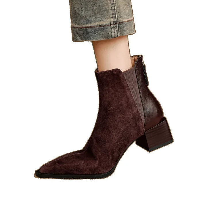 Rillene pointed-toe ankle boots