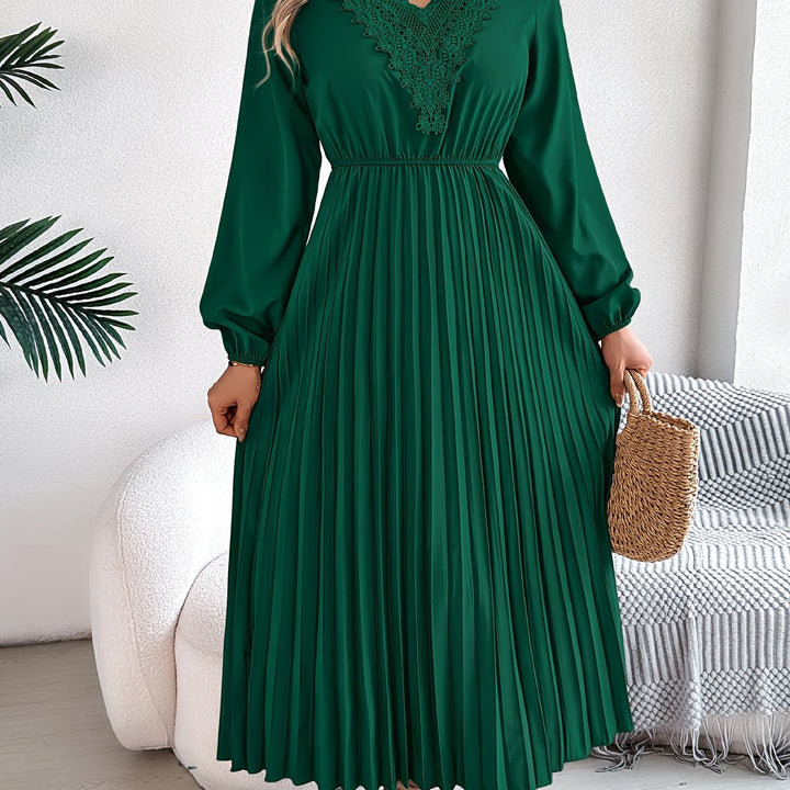 Rosalind Quinn | A-line lace dress with V-neck