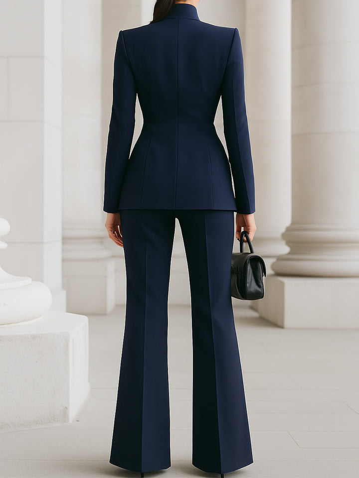 Adrielle's elegant outfit with blazer and trousers