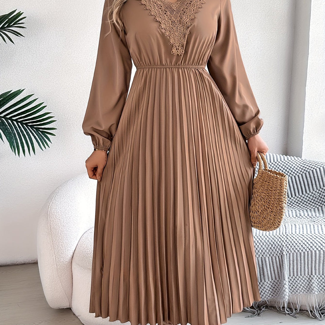 Rosalind Quinn | A-line lace dress with V-neck