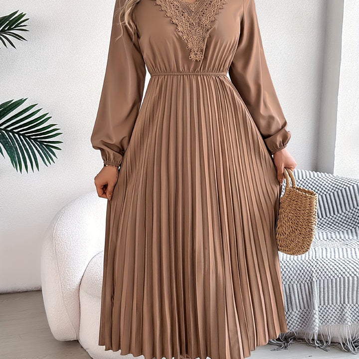 Rosalind Quinn | A-line lace dress with V-neck