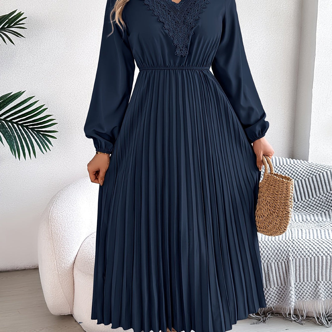 Rosalind Quinn | A-line lace dress with V-neck