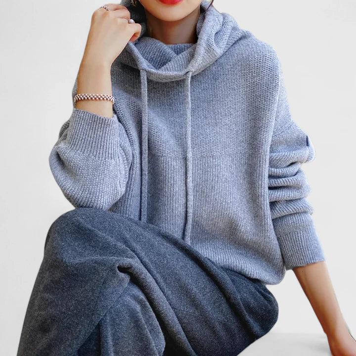 Marie | Cozy knit hoodie