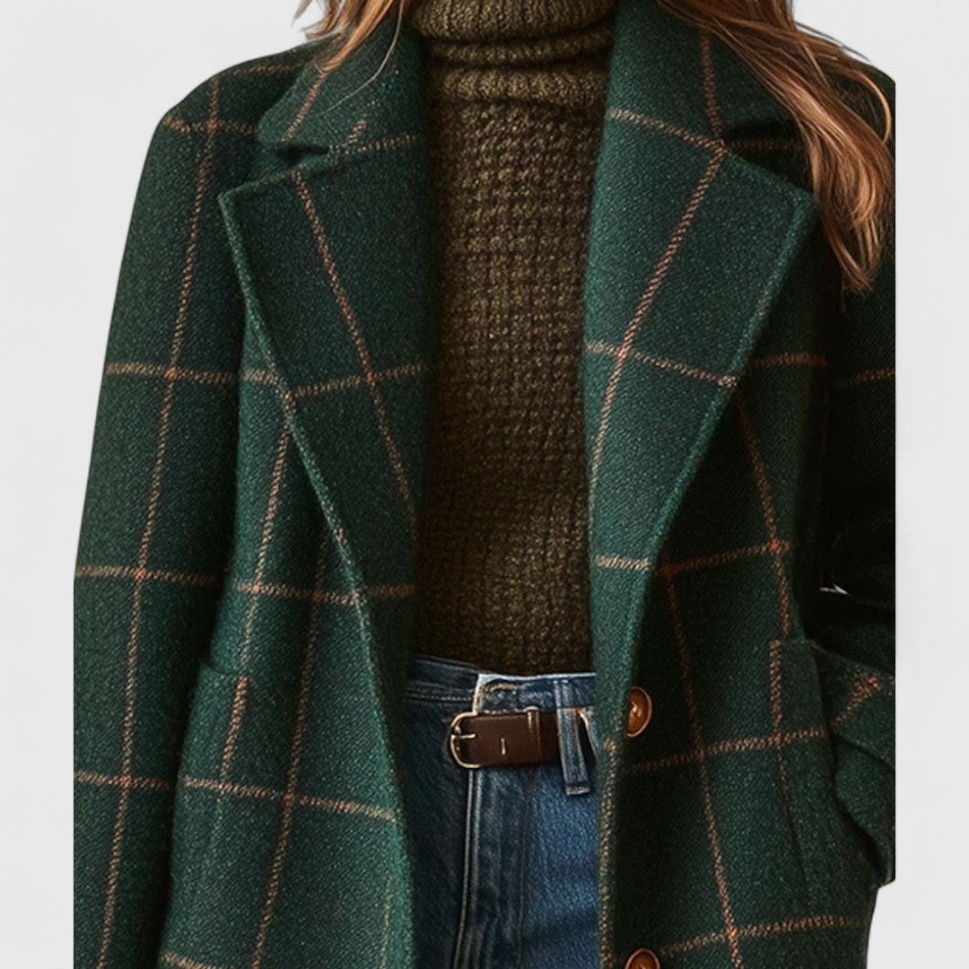 Fiona | Classic plaid coat