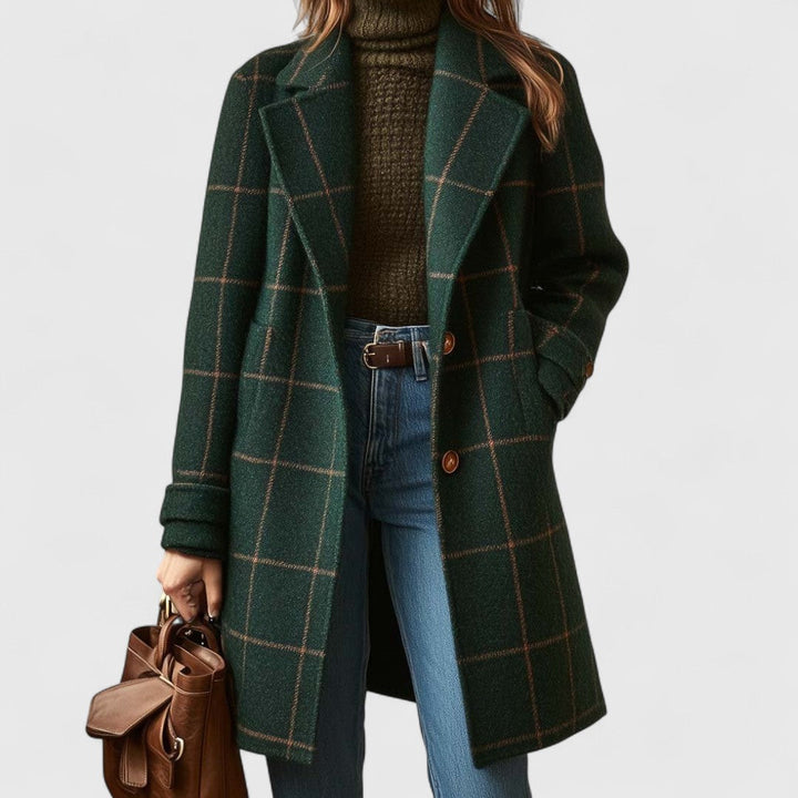 Fiona | Classic plaid coat