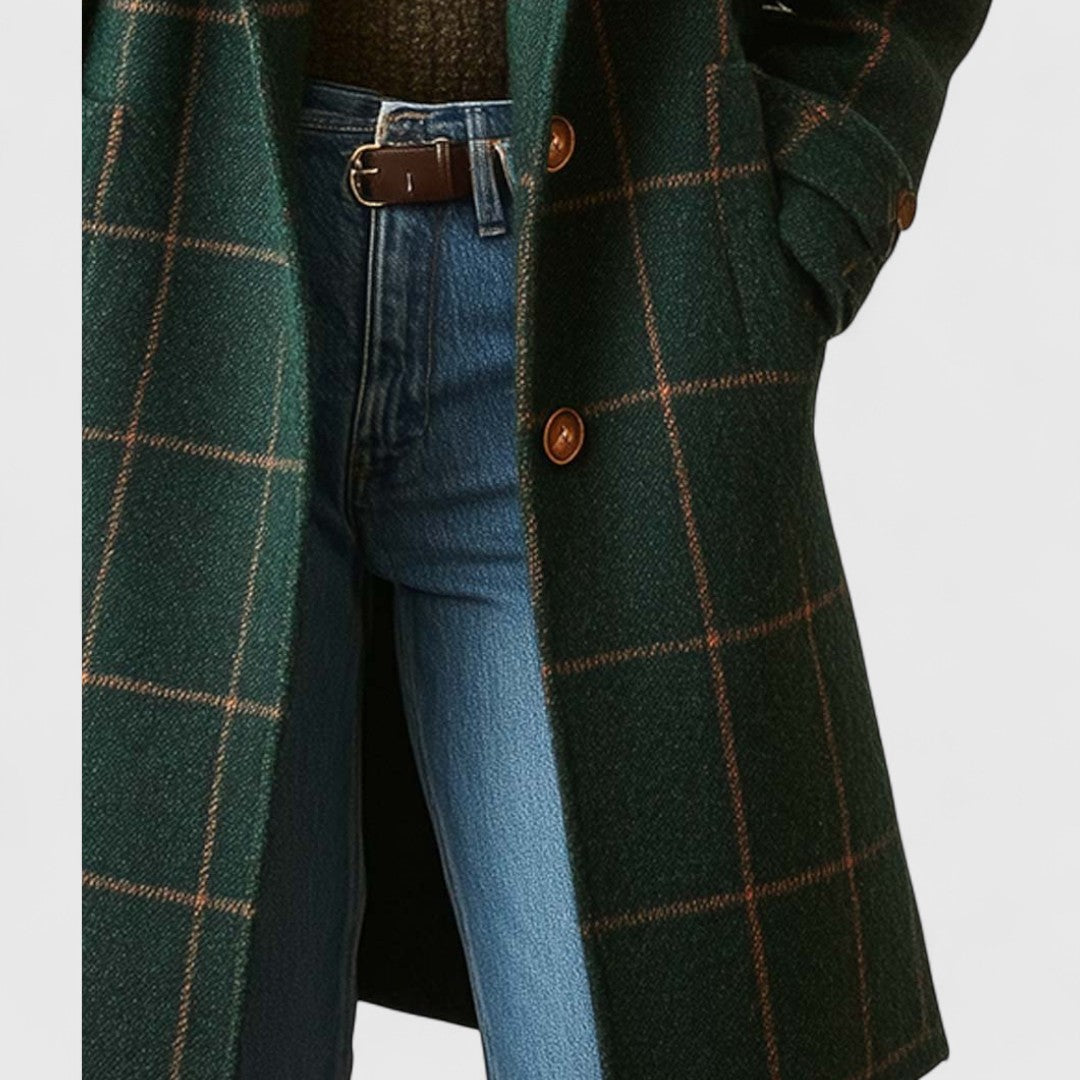 Fiona | Classic plaid coat