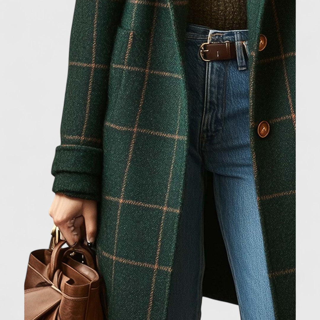 Fiona | Classic plaid coat