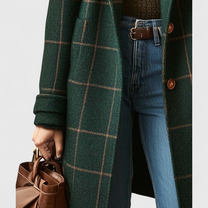 Fiona | Classic plaid coat